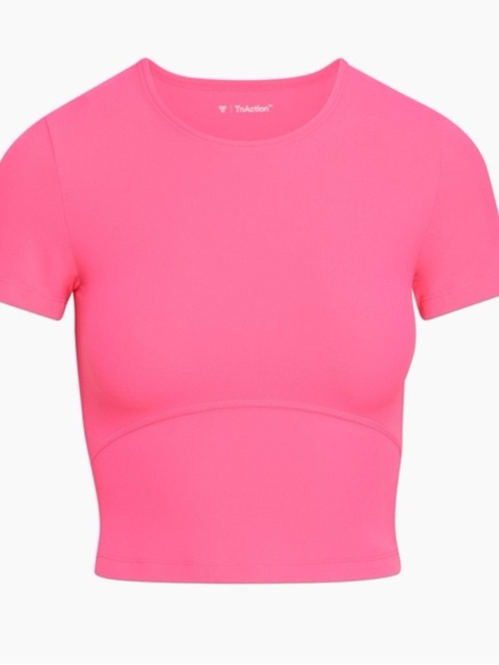 TNA Pink Cropped Active Tee